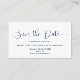 Modern handstil, utdragen design, Spara datum Tilläggskort