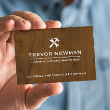 Modern Handyman Carpenter Mörk Wood