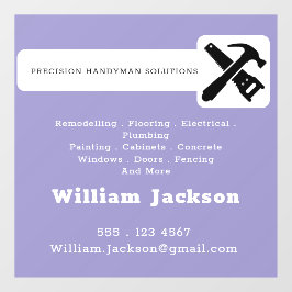 Modern handyman construction custom logo