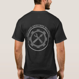 Modern handyman construction custom logo t shirt