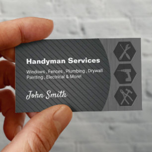 Modern Handyman Construction remodeling Visitkort