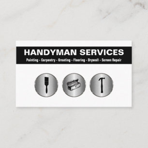 Modern Handyman Enkla Affärskort Visitkort