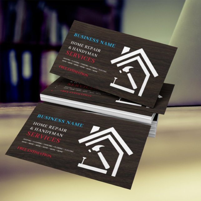 Modern Handyman för reparation av bakifrån Visitkort (Skapare uppladdad)