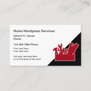 Modern Handyman hemma Visitkort