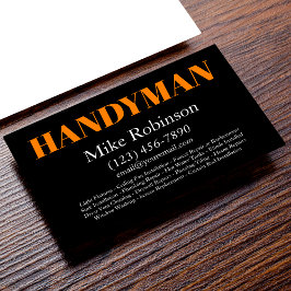 Modern Handyman i fetstil Visitkort