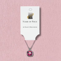 Modern Hanging Bracelet Holder med Logotyp QR-kod