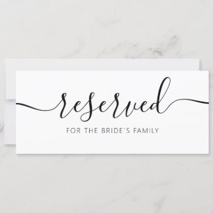 Modern Hanging Reserved Card Bröllop-signatur Inbjudningar