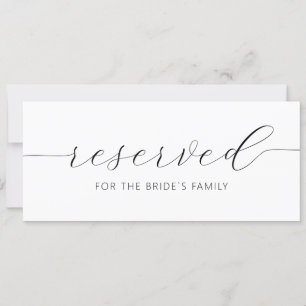 Modern Hanging Reserved Card Bröllop-signatur Inbjudningar