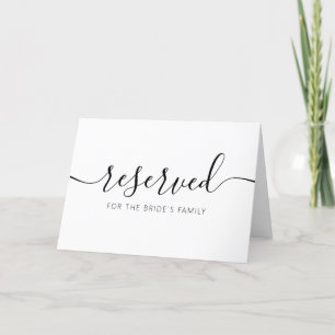 Modern Hanging Reserved Card Bröllop-signatur Program