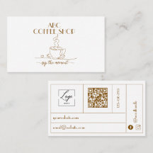 Modern hantverk LOGO QR-kod Kaffebar