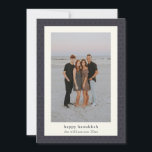 Modern Hanukah Star Elegant Navy Blue Photo Julkort<br><div class="desc">Modern Hanukah Star Elegant Navy Blue Photo Helgdag Card</div>