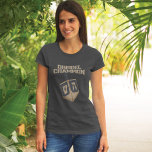 Modern Hanukkah Funny Dreidel Champion Mamma T Shirt<br><div class="desc">Fira Hanukkah med pridet och humor när du samlades med hela familjen. Den här festivalbilden ger en perfekt till helgdagarna. Oavsett om det gäller din familj,  familj,  make,  morbror eller pojkvän</div>