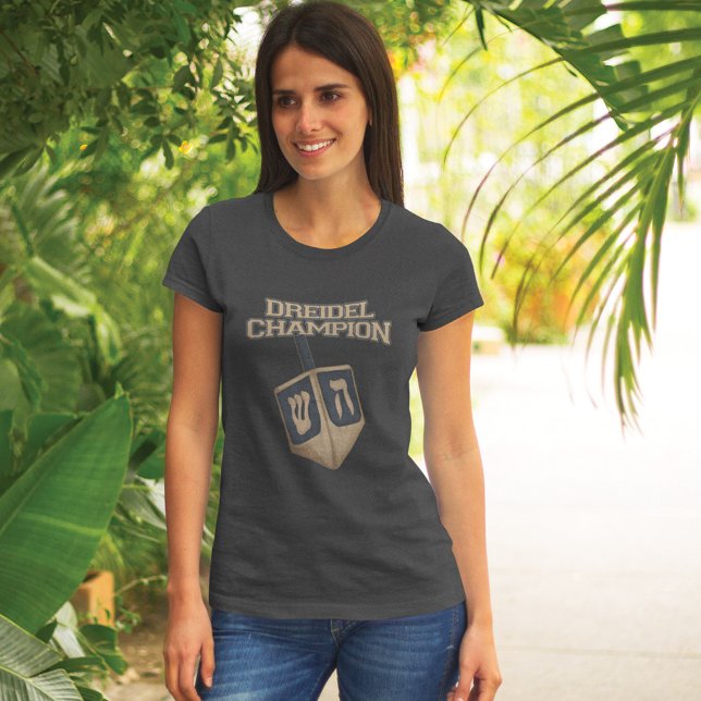Modern Hanukkah Funny Dreidel Champion Mamma T Shirt (Skapare uppladdad)