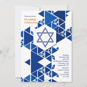 Modern Hanukkah inbjudan