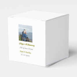 Modern happy 50th anniversary add name date photo  presentaskar