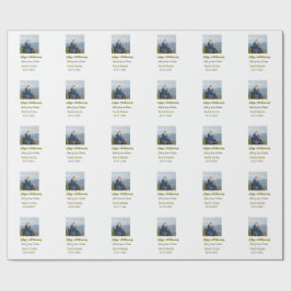 Modern happy 50th anniversary add name date photo  presentpapper