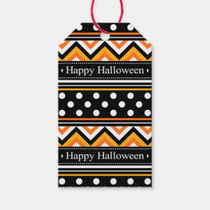 Modern Happy halloween Mönster Presentetikett