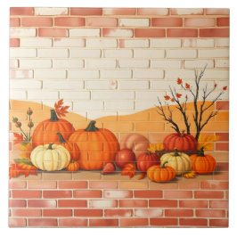 Modern Happy thanksgiving Bevackert Fall Kakelplatta