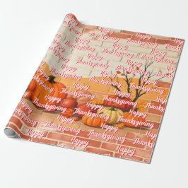 Modern Happy thanksgiving Bevackert Fall Presentpapper