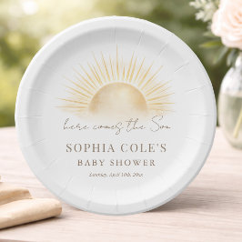 Modern Här kommer sonen Boho Pojke Baby Shower