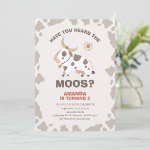 Modern har ni hört moos Birthday-inbjudan Inbjudningar