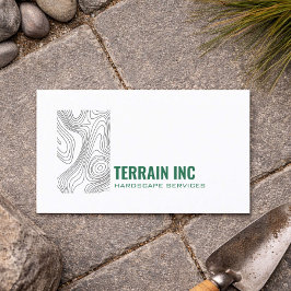 Modern Hardscape Entreprenör Minimal Design Visitkort