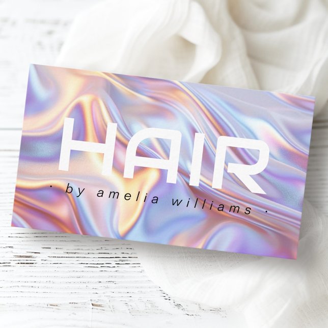 Modern hårfrisörstylist visitkort (Modern hair hairdresser stylist business card)