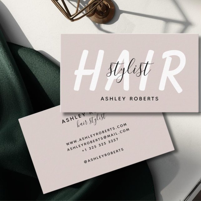 Modern hårstylist än visitkort (Skapare uppladdad)