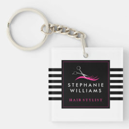 Modern hårstylist Keychain
