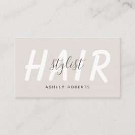 Modern hårstylist lätt än visitkort