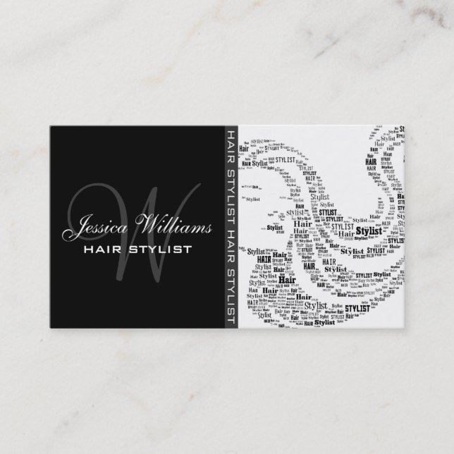 Modern hårstylistvisitkort visitkort (Framsida)
