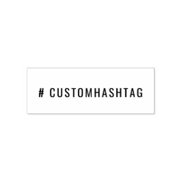 Modern Hashtag | Custom Trending Social Media Tag Självfärgande Stämpel
