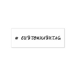 Modern Hashtag | Minimal Stylish Custom Design Självfärgande Stämpel