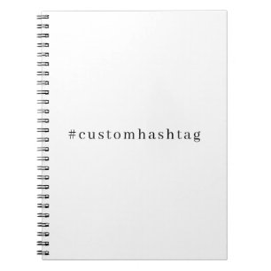 Modern Hashtag-sociomediedesign Anteckningsbok
