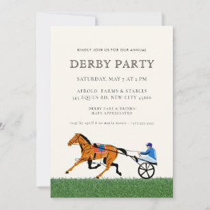 Modern häst Derby-fest Equestrian Inbjudningar