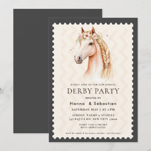 Modern hästkapplöpning Derbyfest Equestrian Inbjudningar