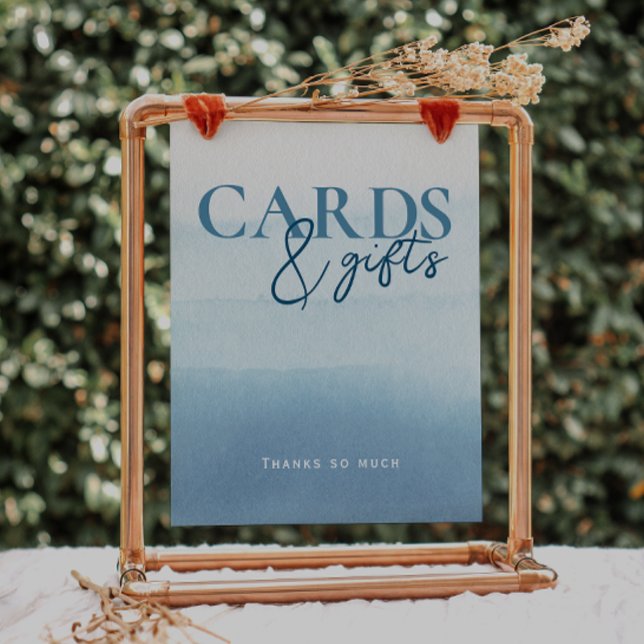 Modern havsyta`Behållarkort och gåvor för vattenfä Poster (Skapare uppladdad)