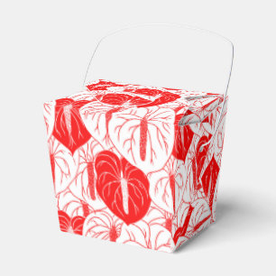 Modern Hawaiian Anthurium print mönster Presentaskar