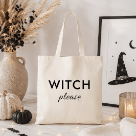Modern Häxa Please Halloween-handväskan – Trendig Tygkasse