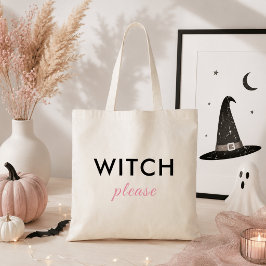 Modern Häxa Please Halloween-handväskan – Trendig Tygkasse