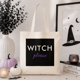 Modern Häxa Please Halloween-handväskan – Trendig Tygkasse