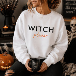 Modern Häxa Please Halloween Tröja – Trendig T-shi