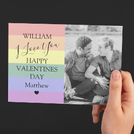 Modern HBT-foto Valentines day Julkort