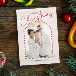 Modern Headline God jul Family Julkort
