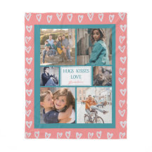 Modern Heart Kärlek Rosa Photo Collage Grandma