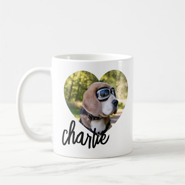 Modern Heart Pet's fotonamn Kaffemugg (Vänster)