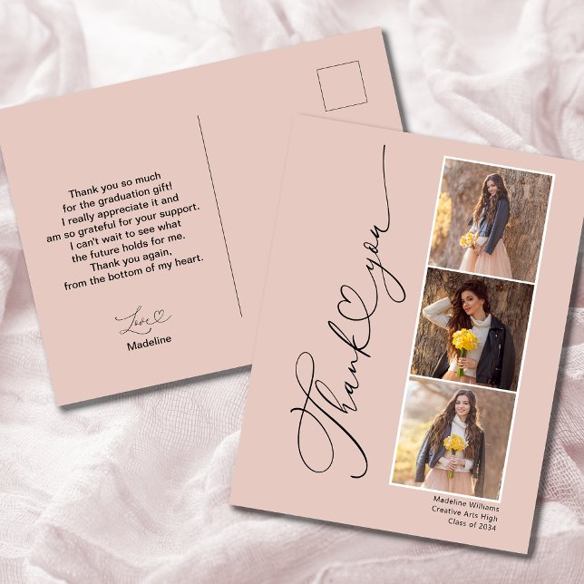 Modern Heart Studenten - tackkort Vykort (Skapare uppladdad)