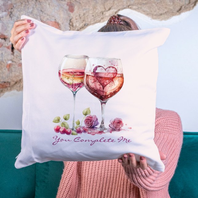 Modern Hearts Cute Red Valentines day-årsdag Kudde (Skapare uppladdad)