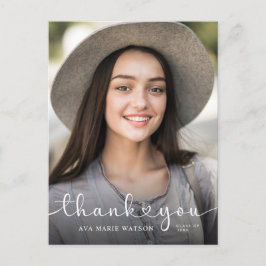 Modern Hearts skript Studenten Photo Tack Vykort