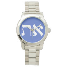 Modern hebrew Aleph Tav White Typography